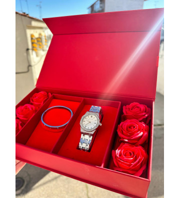 PACK ROJO CON RELOJ