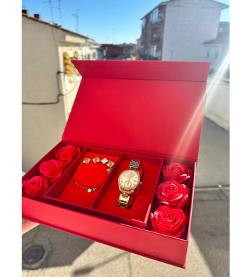 PACK ROJO CON RELOJ DIGITAL