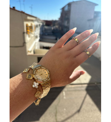 RELOJ CRISTAL ACERO INOX