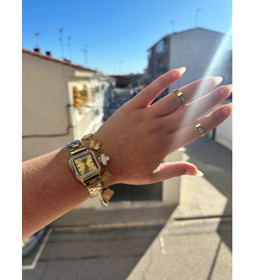 RELOJ CRISTAL ACERO INOX