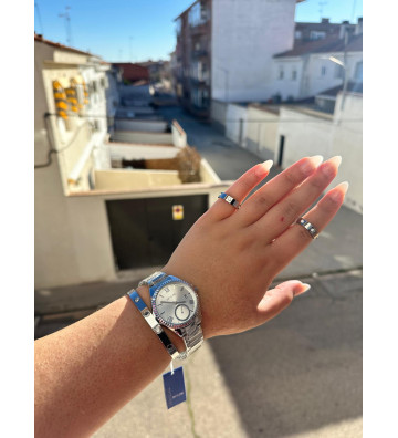 RELOJ CRISTAL ACERO INOX