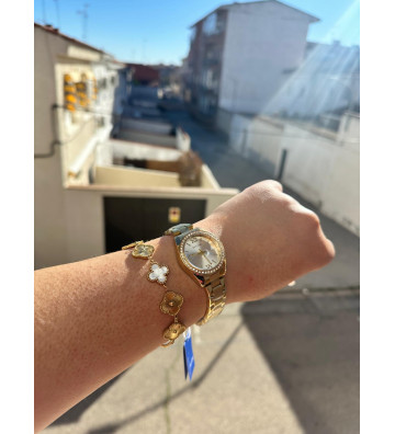 RELOJ CRISTAL ACERO INOX