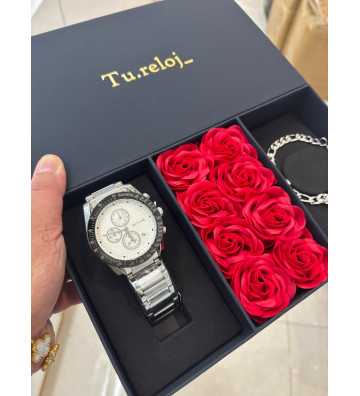 PACK NEGRO FLORES DE HOMBRE