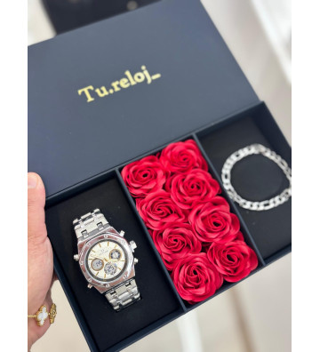 PACK NEGRO FLORES DE HOMBRE