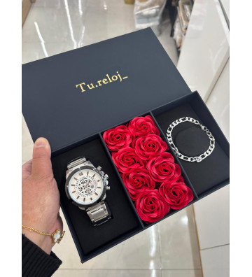 PACK NEGRO FLORES DE HOMBRE