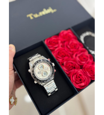 PACK NEGRO FLORES DE HOMBRE