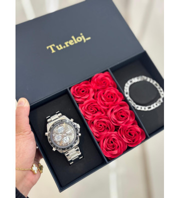 PACK NEGRO FLORES DE HOMBRE