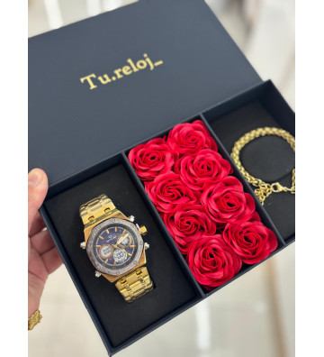 PACK NEGRO FLORES DE HOMBRE