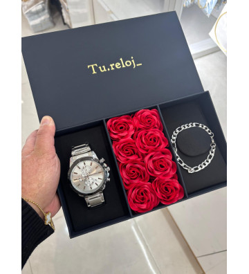 PACK NEGRO FLORES DE HOMBRE