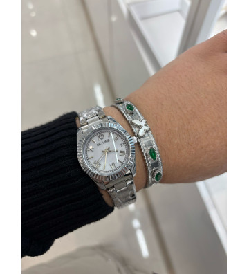 RELOJ  ACERO INOX  PLATA