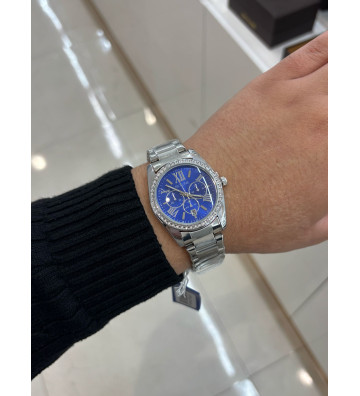 RELOJ  ACERO INOX AZUL