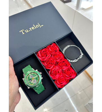 PACK NEGRO FLORES DE HOMBRE...