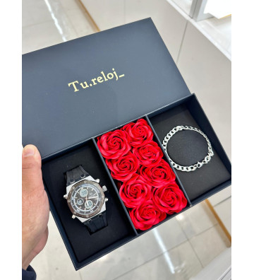 PACK NEGRO FLORES DE HOMBRE...