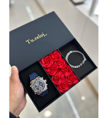 PACK NEGRO FLORES DE HOMBRE...