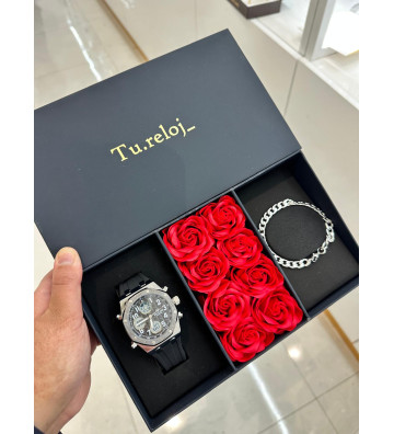 PACK NEGRO FLORES DE HOMBRE...