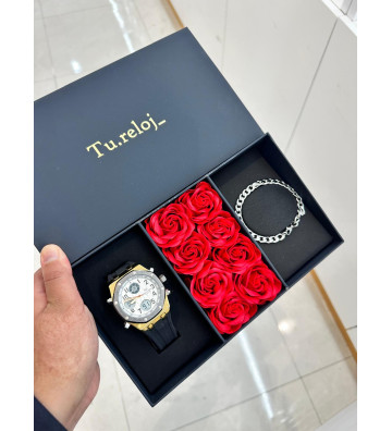 PACK NEGRO FLORES DE HOMBRE...