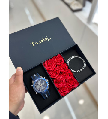 PACK NEGRO FLORES DE HOMBRE...