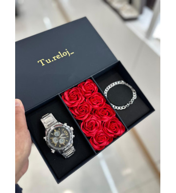 PACK NEGRO FLORES DE HOMBRE...