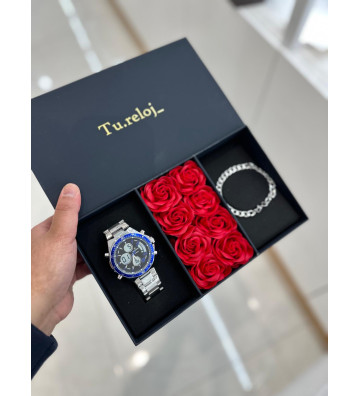 PACK NEGRO FLORES DE HOMBRE...