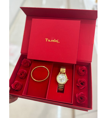 PACK ROJO CON RELOJ
