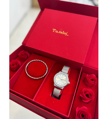 PACK ROJO CON RELOJ