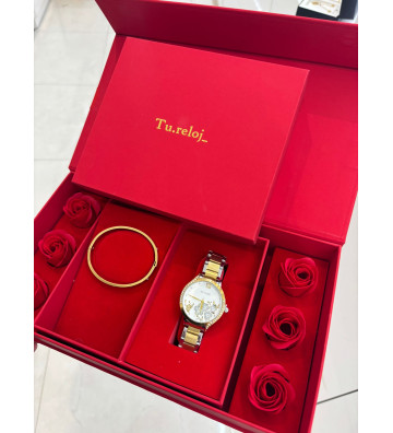 PACK ROJO CON RELOJ