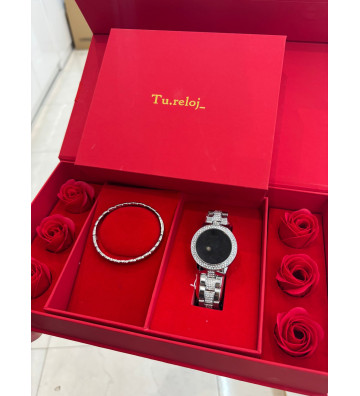 PACK ROJO CON RELOJ DIGITAL